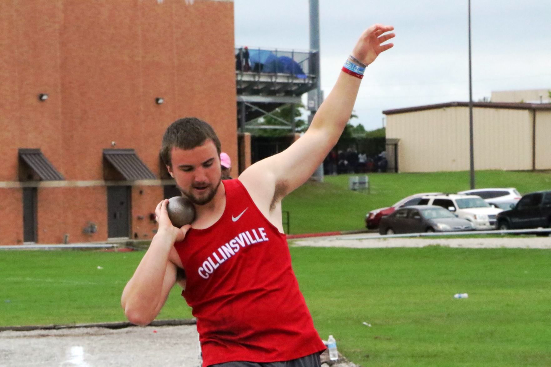 First team, shot put: Zac Robbins, Collinsville